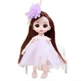 thumbnail image 1 of BESTSKY Oriental Decorative Doll Set,Chinese Style Dress Antique Dolls,Hairpin Accessory Match Oriental Decorative Doll,Purple, 1 of 4