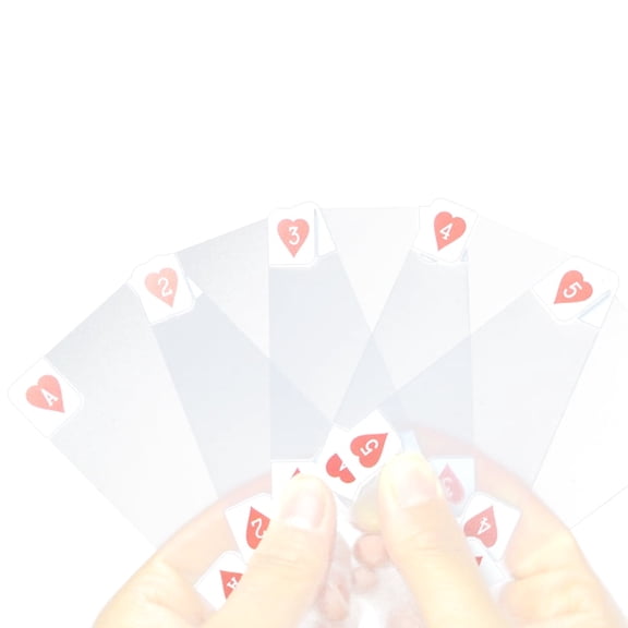 BESTSKY PVC Plastic Waterproof Clear Deck Transparent Poker Playing Cards