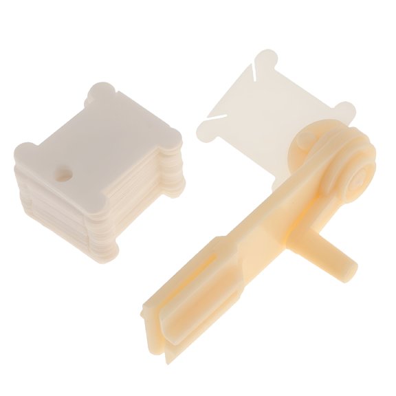BESTSKY Pack Of 60 Floss Bobbins With Winder Tool