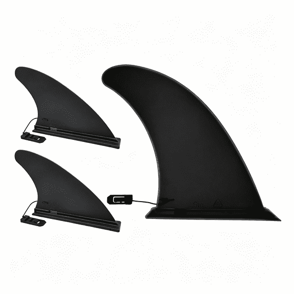 BESTSKY Paddle Board Fins Replacement Set of 3 (1P 9" & 2P 5"), Choose from Three Options, Nylon Fiberglass Reinforced Detachable Quick Release Paddleboard Fin for Most Isup, Inflatable Paddleboard