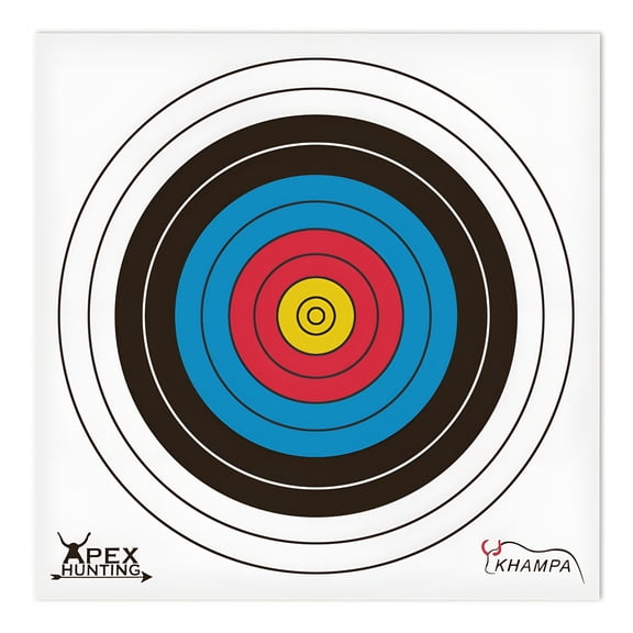 BESTSKY Paper Archery Target Paper Targets for Shooting- Water & Tear Resistant - 15 in X 15 in (40Cm) - 5 Pack