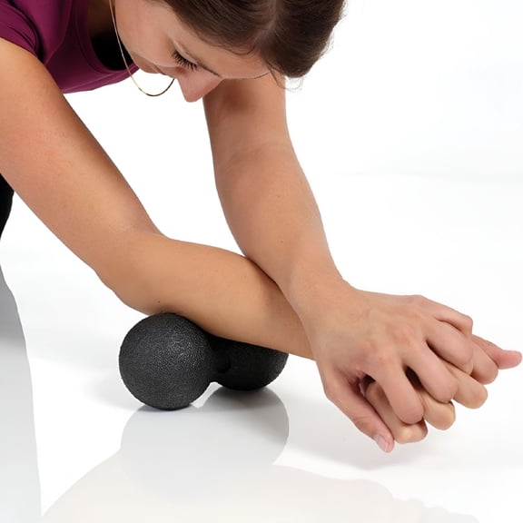 BESTSKY Peanut Ball-Blue (16*8cm) Peanut Ball Massage Ball Foot Rolling Ball Yoga Relaxation Ball Peanut Fascia Ball