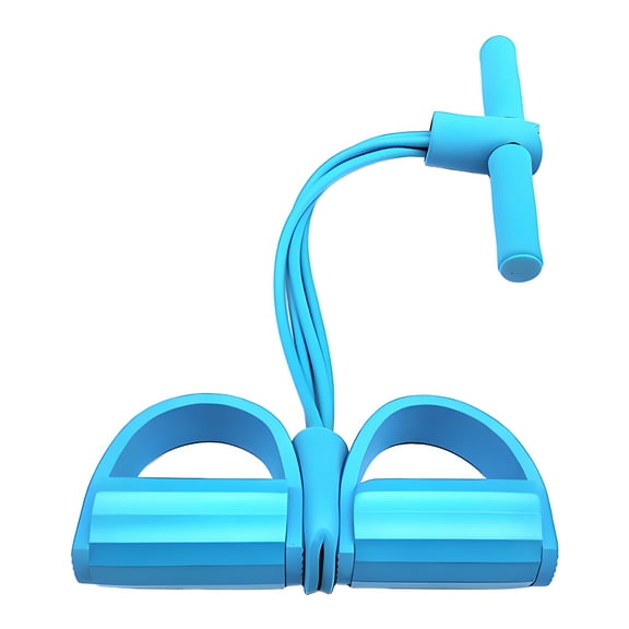 BESTSKY Pedal Resistance Band,TPE Exercise Bands for Waist and Arm Training,Multi-Functional Workout Bands for Strengthening Core and Glutes,Blue