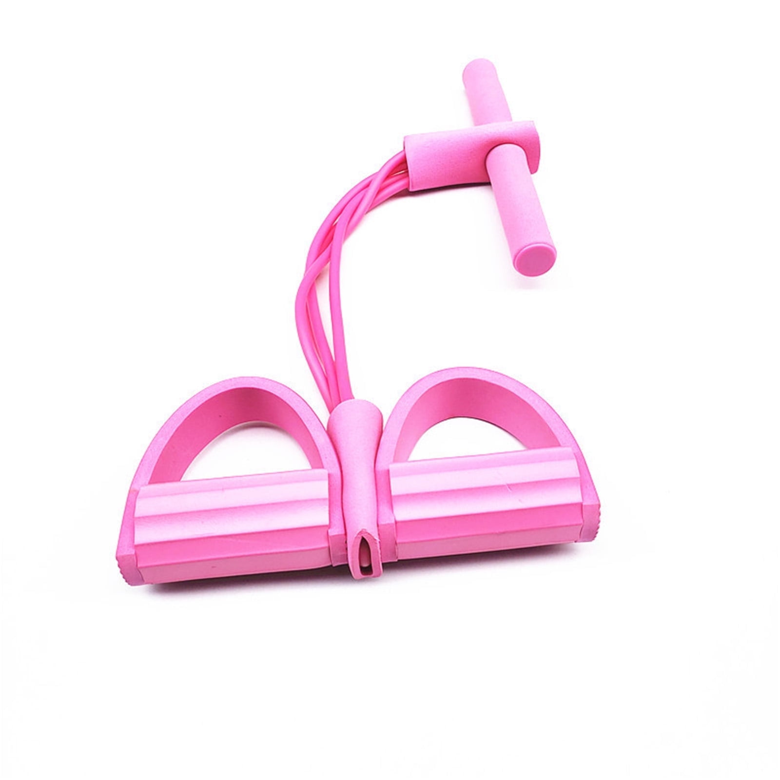 BESTSKY Pedal Resistance Band,TPE Exercise Bands for Waist and Arm Training,Multi-Functional Workout Bands for Strengthening Core and Glutes,Pink