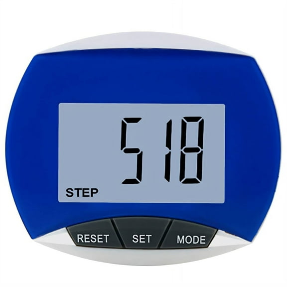 BESTSKY Pedometer for Walking Steps&Miles,5 Steps to Correct Erroneous Steps Pedometer,Waist Clip Pedometer for Walking,Distance&Calorie Calculation Feature Step Counter for Walking,Blue