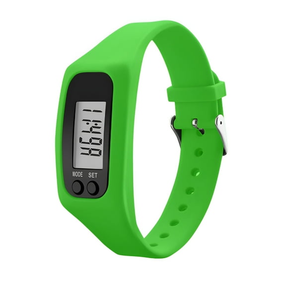 BESTSKY Pedometer Watch with LCD Display, Digital Step Counter and Calorie Tracker, No App or Charging Required, Simple Fitness Wristband with EL Backlight for Walking