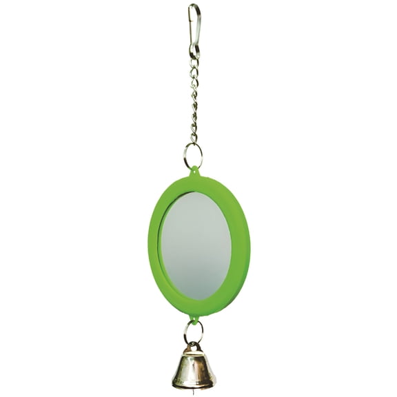 BESTSKY Pet Bird Mirror with Bell Interactive Parrot Toy Bird Cage Mirror for Cockatiel Parakeets Canaries,Bird Toys,Parakeet Toys,Parrot Toys,Cockatiel Toys,Bird Cage Accessories