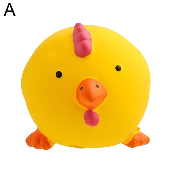 BESTSKY Pet Dog Puppy Honking Pig Shape Chew Fetch Play Toy Squeaker Squeaky Latex Pink Pig Dog Toy