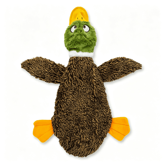 BESTSKY Pet Supplies Squeaky Dog Toys with Soft Durable Fabric for Small, Medium and Large Pets Interactive Toy for Indoor Play, Supports Active Biting and Play - 1Wild Duck, Small