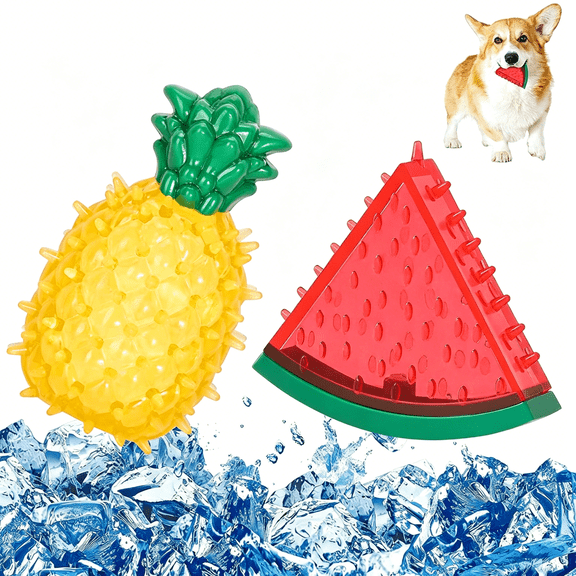 BESTSKY Pet Teether Cooling Chew Toys,Freezable Teething Toy for Puppies,Freeze Interactive Toys in Summer,Cooling Frozen Dog Treat Training Tools for Small and Medium Dogs