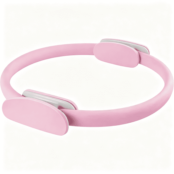 BESTSKY Pilates Ring 15 Inch Magic Circle Ring,Dual Padded Handles Pilates Rings Circle,Adjustable Yoga Ring