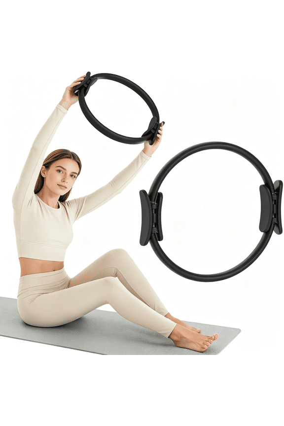 Pilates Ring Fitness Circle for Women,Pilates Equipment \U2013 14.5" Home Magic Exercise Workout,Better Me Pilates Essentials Starter Set for Beginners Toning Inner Thighs,Arms & Core