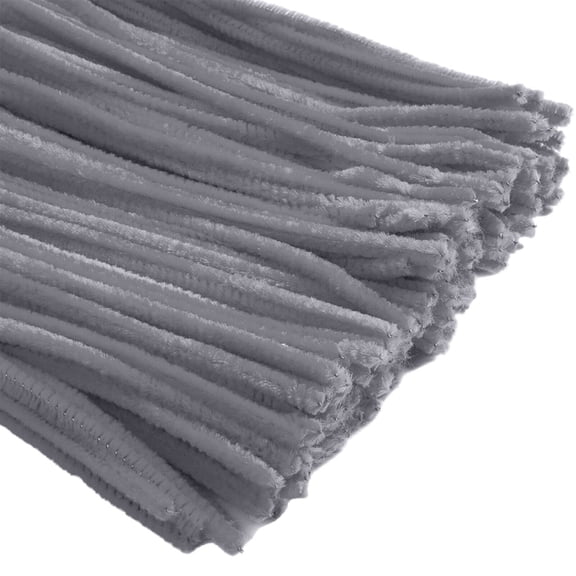 BESTSKY Pipe Cleaners Stimulate Imagination Pipe Cleaners Craft Flexible Shape-Changing Pipe Cleaners Bulk Gray