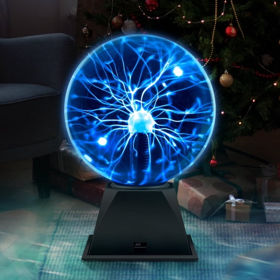 BESTSKY Plasma Ball 6" Touch & Sound Sensitive Blue Globe Decorative Lamp,Interactive Plasma Ball