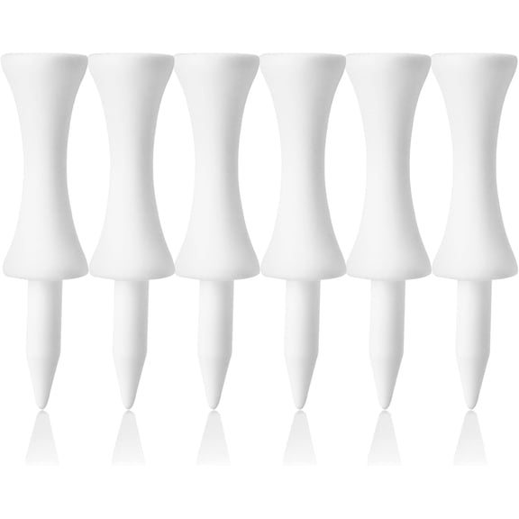 BESTSKY Plastic Golf Castle Tees Step Down Unbreakable Mixed Or Same Height Value 100 Count,2 3/4,2 1/4,2,1 3/4,1 1/2" Length Colorful for Practice