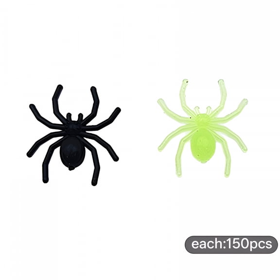 BESTSKY Plastic Mini Spider 200 Pcs Tiny Spiders ChildrenS Toys Decor Room Halloween Rings Party Favor Decoration