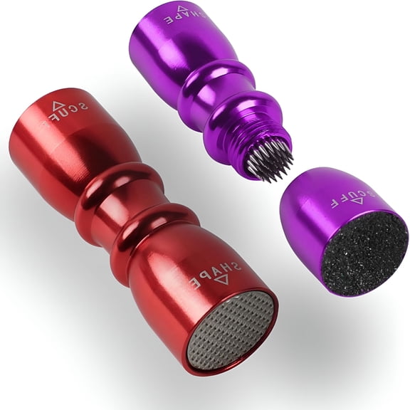 BESTSKY Pool Cue Tip Tool 2-Pack, 3-in-1 Pool Cue Shaper & Scuffer with Aerator, Professional Billiard Pool Cue Tip Maintenance Kit, Portable Cue Shaper for 9-14mm Tips