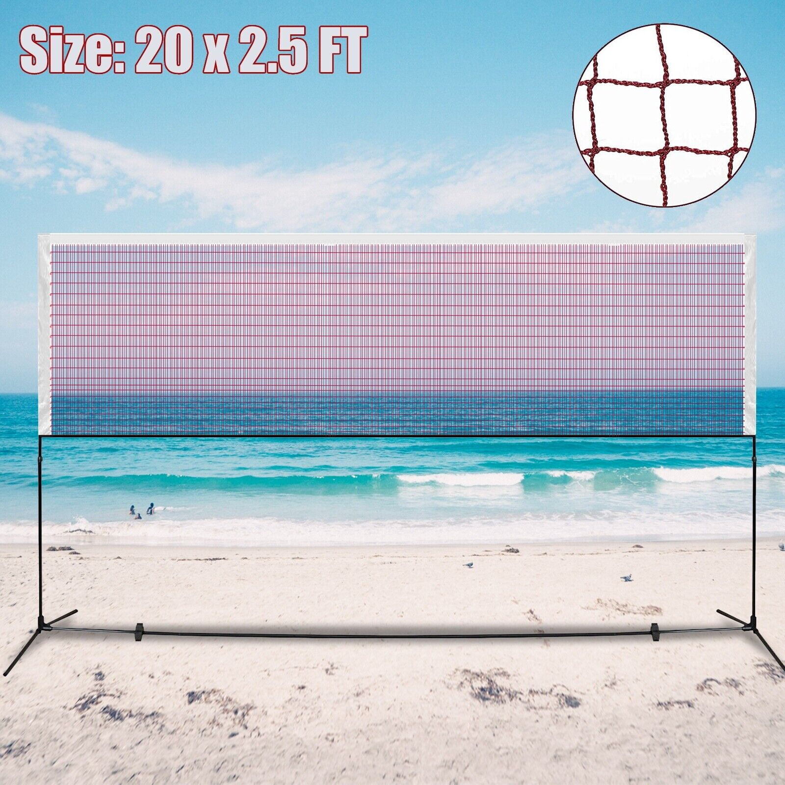 BESTSKY  Portable Badminton Net Tennis Volleyball Pickleball Sport Net for Indoor Outdoor