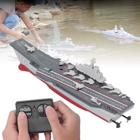 BESTSKY 2026 New Powerful Rc Boat with Aircraft Carrier Design,15M Range,Forward/Reverse,360 Spins,Enjoy Hours of Water Fun Remote Control Boats