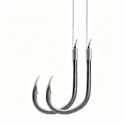 BESTSKY Pre Tied Fishing Hooks on Line,Small Fish Hook with LeadersPack of 20With Snelled Fishing Hooks