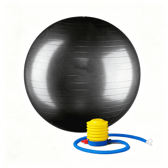 BESTSKY Professional Grade Exercise Stability Yoga Ball,Foot Pump,Ball Plug,Plug Puller,2000 Pounds Static Weight Capacity Antiburst Yoga Ball with Pump