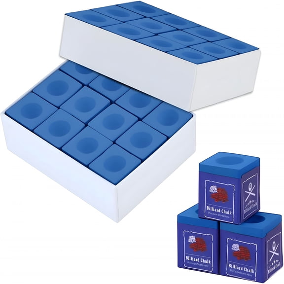 BESTSKY Professional Pool Cue Chalk, 24 Cubes Billiard Chalk