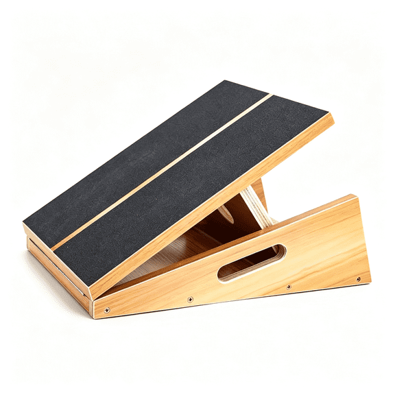 BESTSKY Professional Wooden Slant Board,Adjustable Incline Board,And Calf Stretcher,Stretch Board-Extra Side-Handle Design for Portability,Full-Coverage