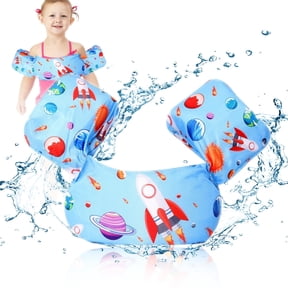 BESTSKY Puddle Jumper for Kids 30-55 lbs, Cartoon Swim Vest, Adjustable Strap Swimming Jacket Water Wings for Child Learn Swimming Training