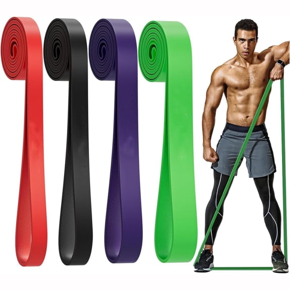 BESTSKY Pull Up Assistance Bands,Muit Levels Resistance Bands for Senior/Adults,Exercise Bands with Door Anchor, Strength Bands for Fitness Training, Physical Therapy,Home Gym Workouts