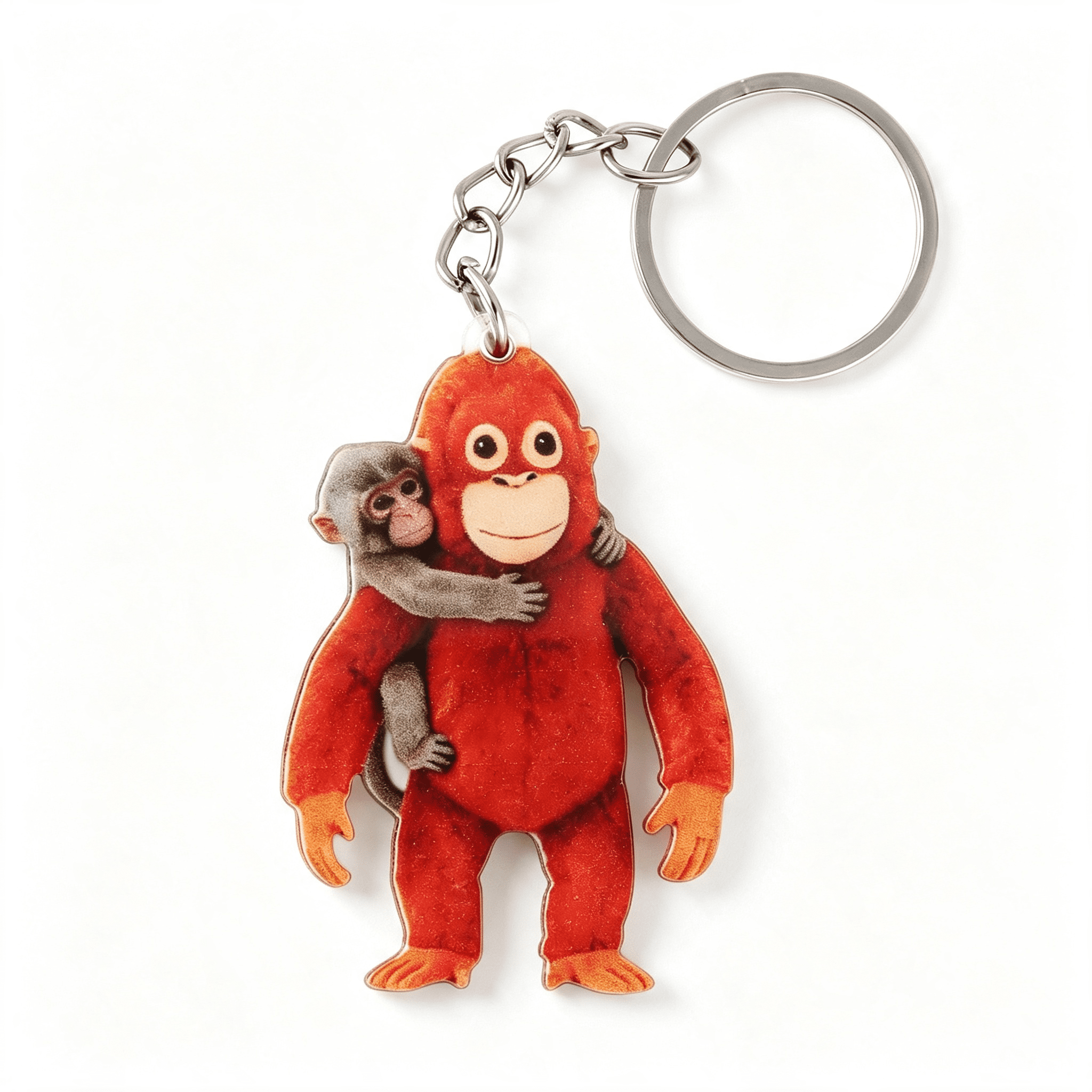 BESTSKY Punch Monkey Plush Keychain,Monkey Key Ring Bag Charm,Acrylic ...