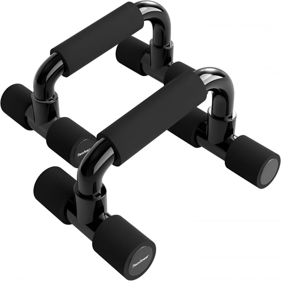 BESTSKY Push Up Bars Gym Exercise Equipment Fitness 1 Pair Pushup Handles with Cushioned Foam Grip and Non-Slip Sturdy Structure Push Up Bars for Men & Women