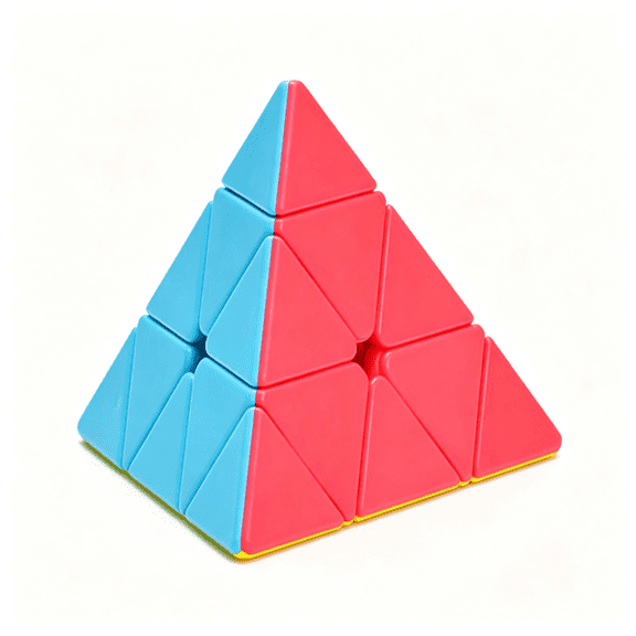 BESTSKY Pyramid Speed Cube Stickerless Magic Cube Triangle Pyramid Stickerless Speed Cube Stickerless Pyramid S Cube