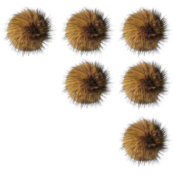 BESTSKY Rabbit Fur Ball Cat Toy,Soft Fur Fluffy Catnip Toy Ball for Indoor Cats, for Exercise and Bonding (6 Pcs)