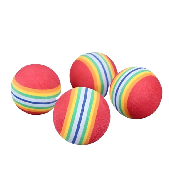 BESTSKY Rainbow Foam Ball for Cats and Dogs 7 Color Quiet Bouncing Pet Toy Pet Bounce Ball for Dogs