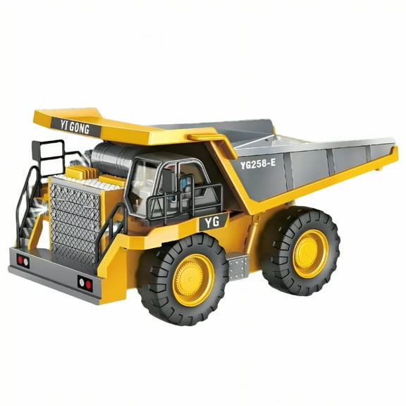 BESTSKY Rc Truck,Educational Toy Set Rc Excavator,Enhances Engineering Interest Remote Control Excavator,Yellow