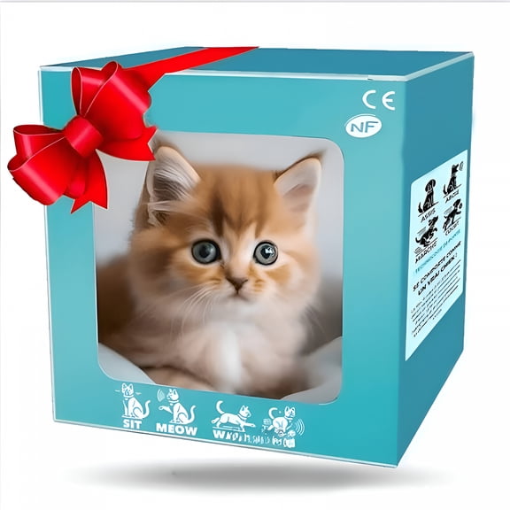 BESTSKY Realistic Robot Kitty Cat Electronic Interactive Pet Cat Cute Gifts interactive robot kitten