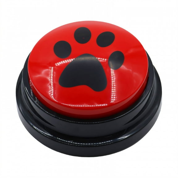 BESTSKY Recordable Button,Customizable Recording Dog Buttons,Press to Go Out Dog Talking Buttons,Red