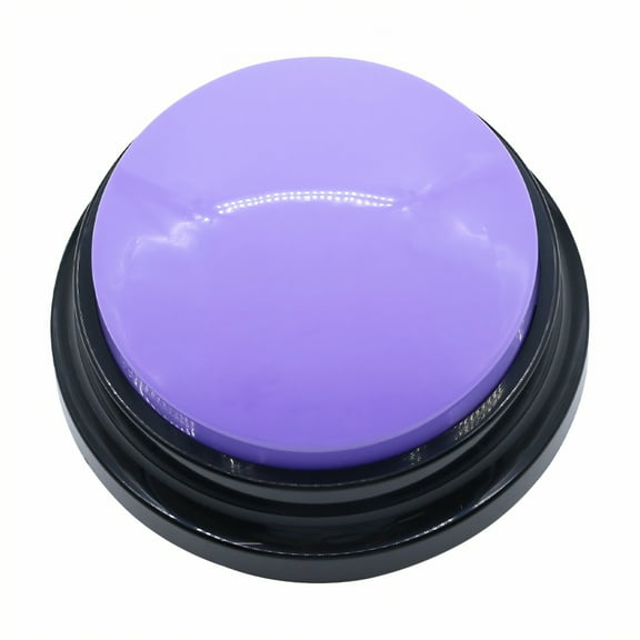 BESTSKY Recordable Button,Easy Large Button Dog Buttons,Press to Speak Dog Talking Buttons,Purple