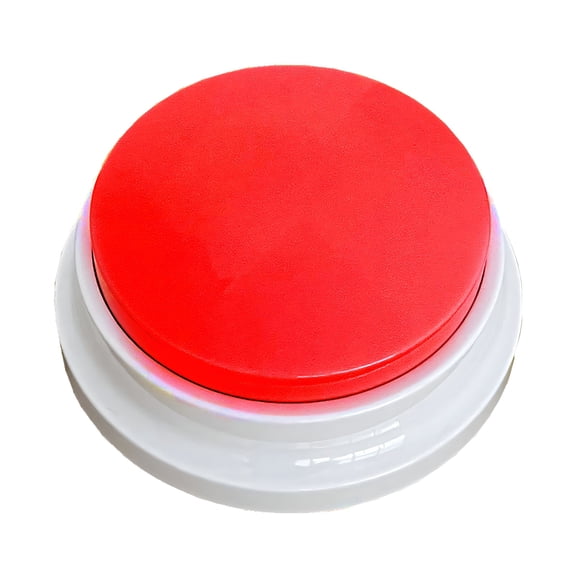 BESTSKY Recordable Button,Entertainment Dog Buttons,Selectable Dog Talking Buttons,Buttons for Dogs to Communicate,Red