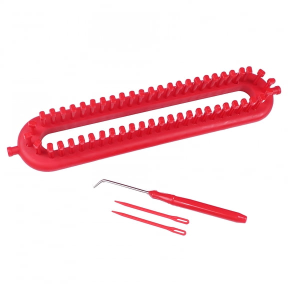 BESTSKY Rectangle Knitting Loom 26cm, Scarf Weaving Tool for Shawls, Sweaters, Socks & Hats, Portable Crochet Loom Board for Beginners and DIY Craft Projects