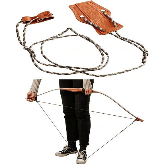 BESTSKY Recurve Bow Stringer, Longbow Stringer Tool to Install Bow String Easily, Archery Tools, Recurve Bow Accessories, Archery Equipment