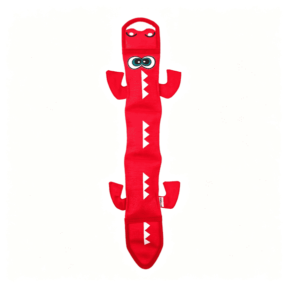 BESTSKY Red Lizard, Plush Firehose Material Interactive Dog Toy, Durable Pet Toys, Large