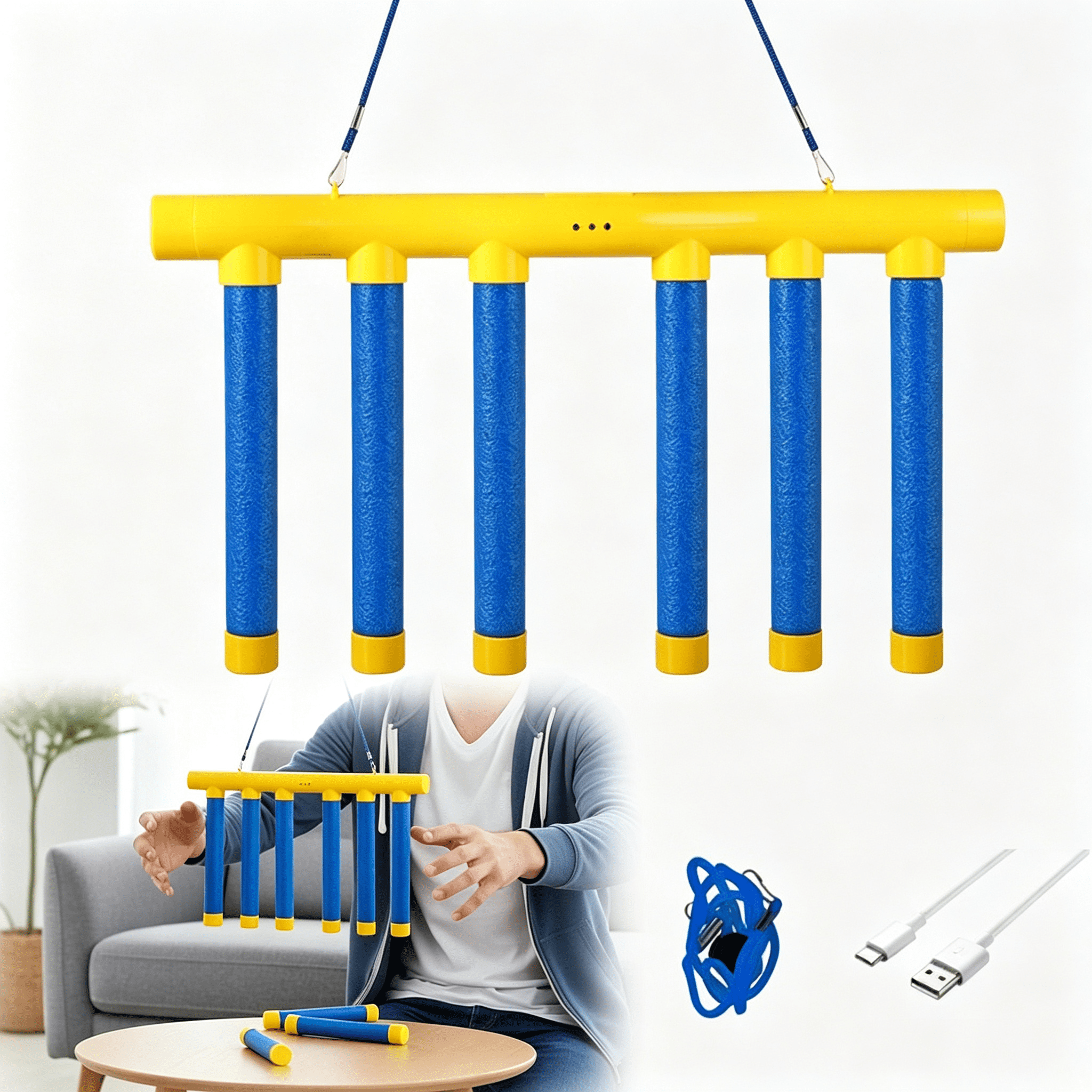 BESTSKY Reflective Drop Stick Challenge Game Set, Hand Eye Coordination ...