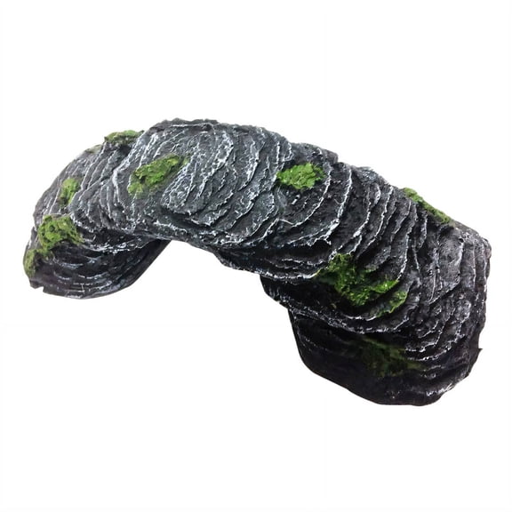 BESTSKY Reptile Habitat Accessories,Stone Bridge Aquarium Landscaping Snake Tank Accessories,Resin Craft Reptile Platform Bearded Dragon Tank Accessories,Shape3