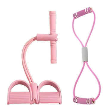 BESTSKY Resistance Bands,Booty Legs Activation Resistance Bands with Handles,Workout Home Strength Exercise Bands,Pink