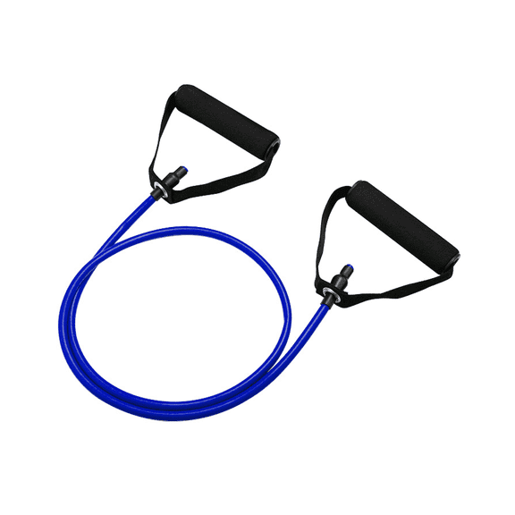 BESTSKY Resistance Bands,Non-Slip Foam Handles Exercise Bands,Sturdy Metal Clips Workout Bands,25LB,Purple