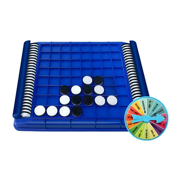BESTSKY Reversi Strategy Board Game Classic Tabletop Game Portable Puzzles Family Games Brain Game for Teens Adults Gifts Favors Props with Penalty Disc