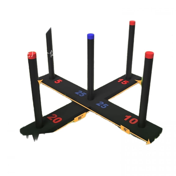 BESTSKY Ring Toss Game Set with 6 Rings and Case, Outdoor Yard Games