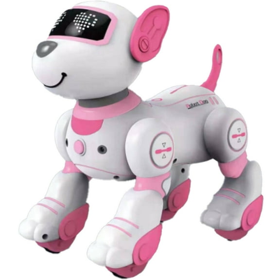 BESTSKY Robot Dog Action Programming Robots Adorable Companion Kids Robot Pink