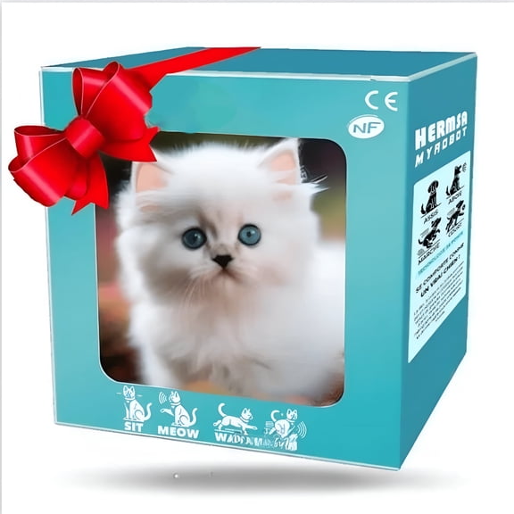 BESTSKY Robot Kitty Cat Electronic Interactive Pet Cat Cute Gifts interactive robot kitten walking cat toy robot cat toy